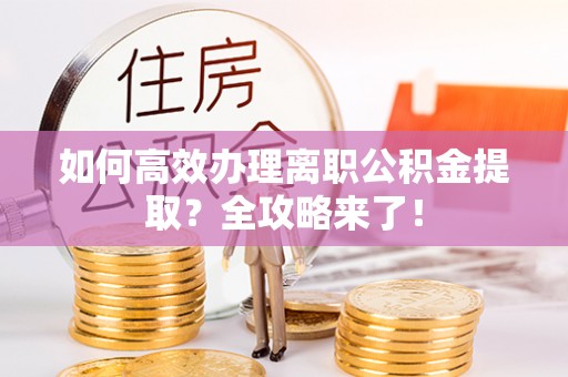 包头如何高效办理离职公积金提取？全攻略来了！